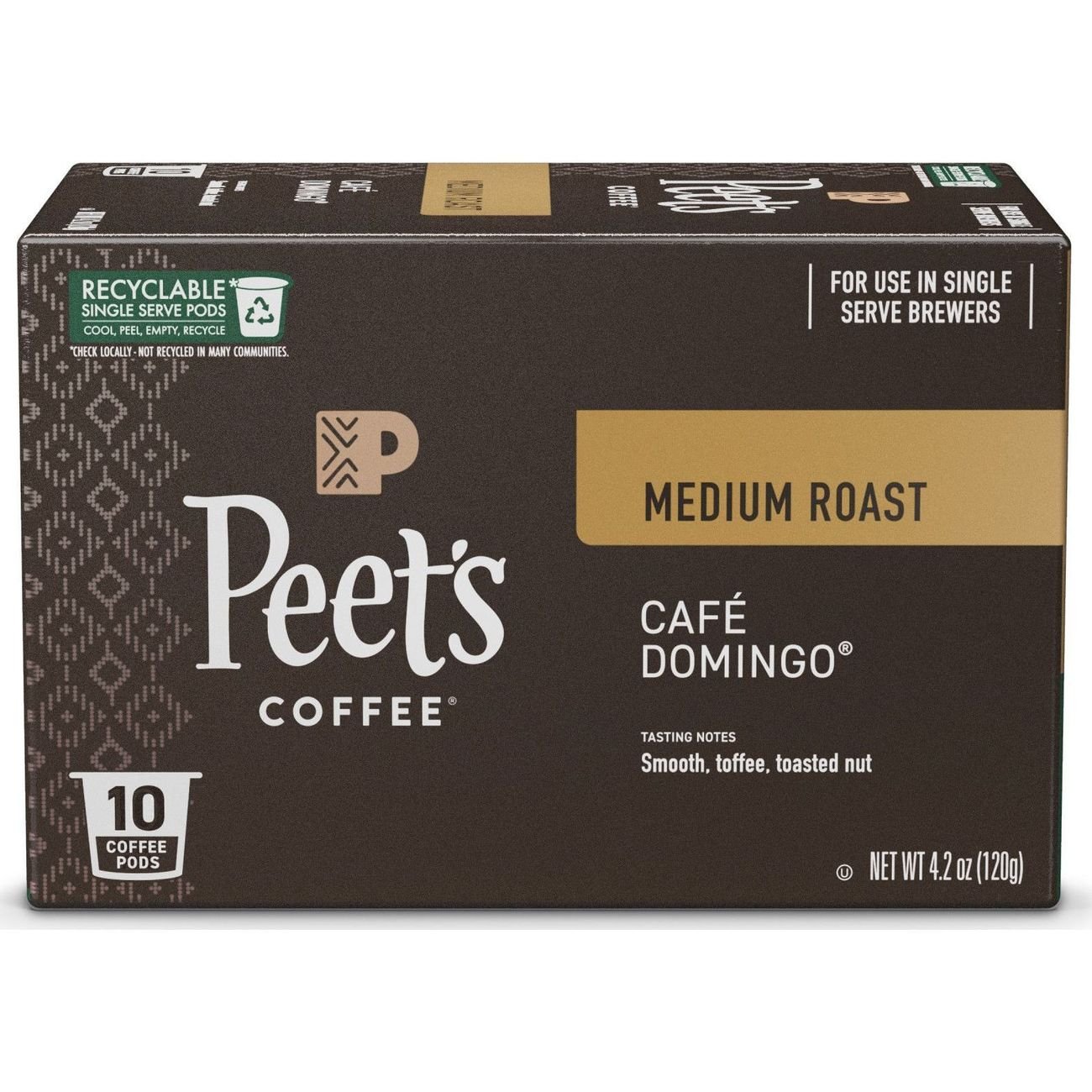 Peet S Coffee Cafe Domingo Medium Roast Single Serve Coffee K Cups Shop Coffee At H E B