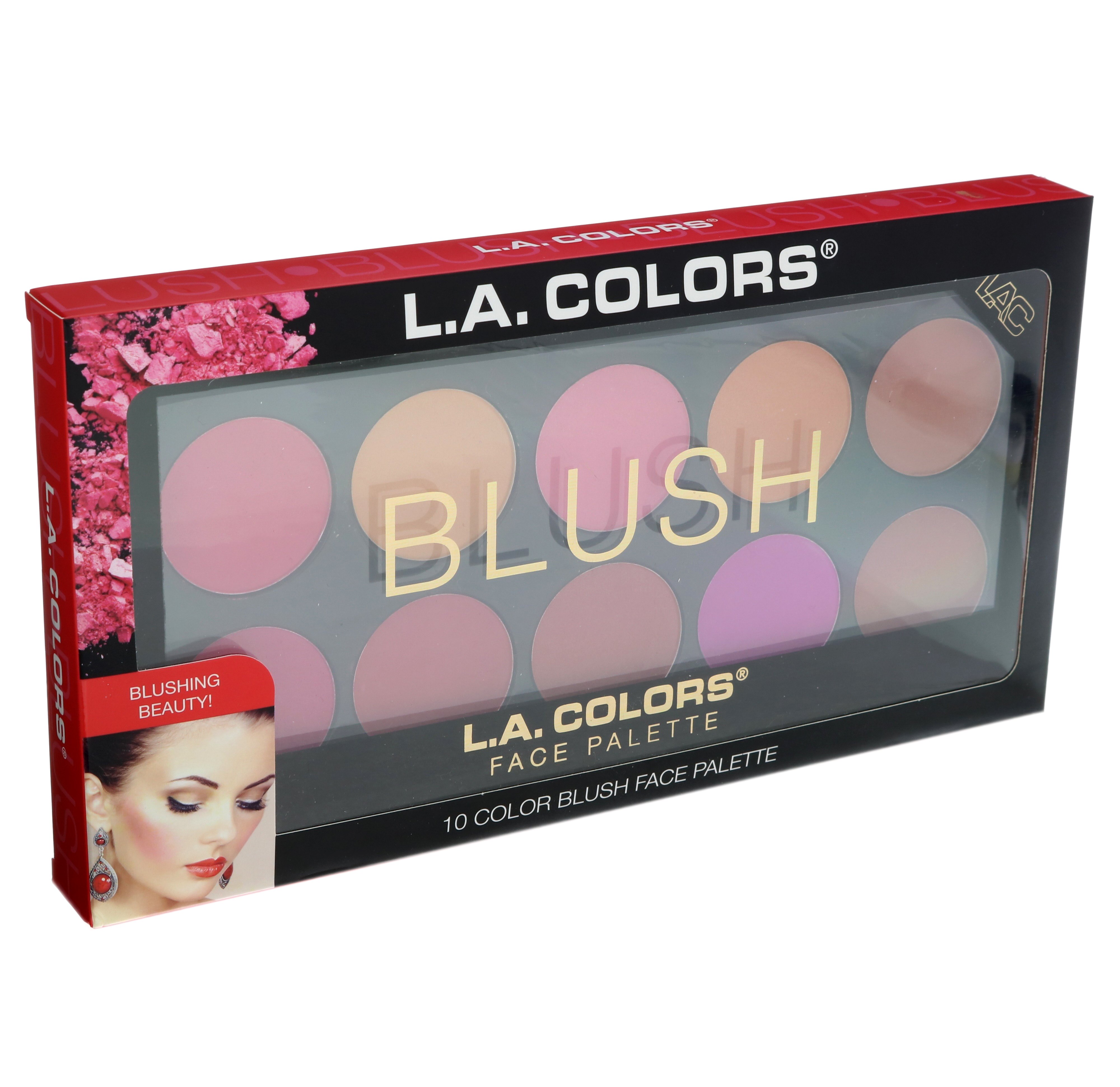 L.A. Colors Blush Face Palette Shop Blush at HEB