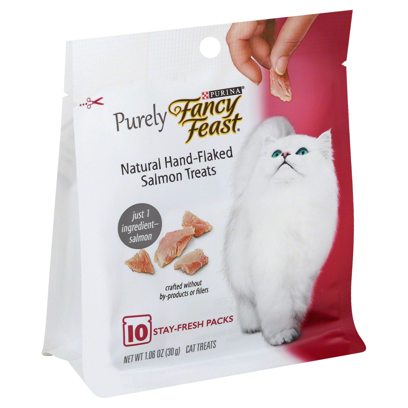 Purina Fancy Feast Purely Natural Hand Flaked Salmon Treats - Shop ...