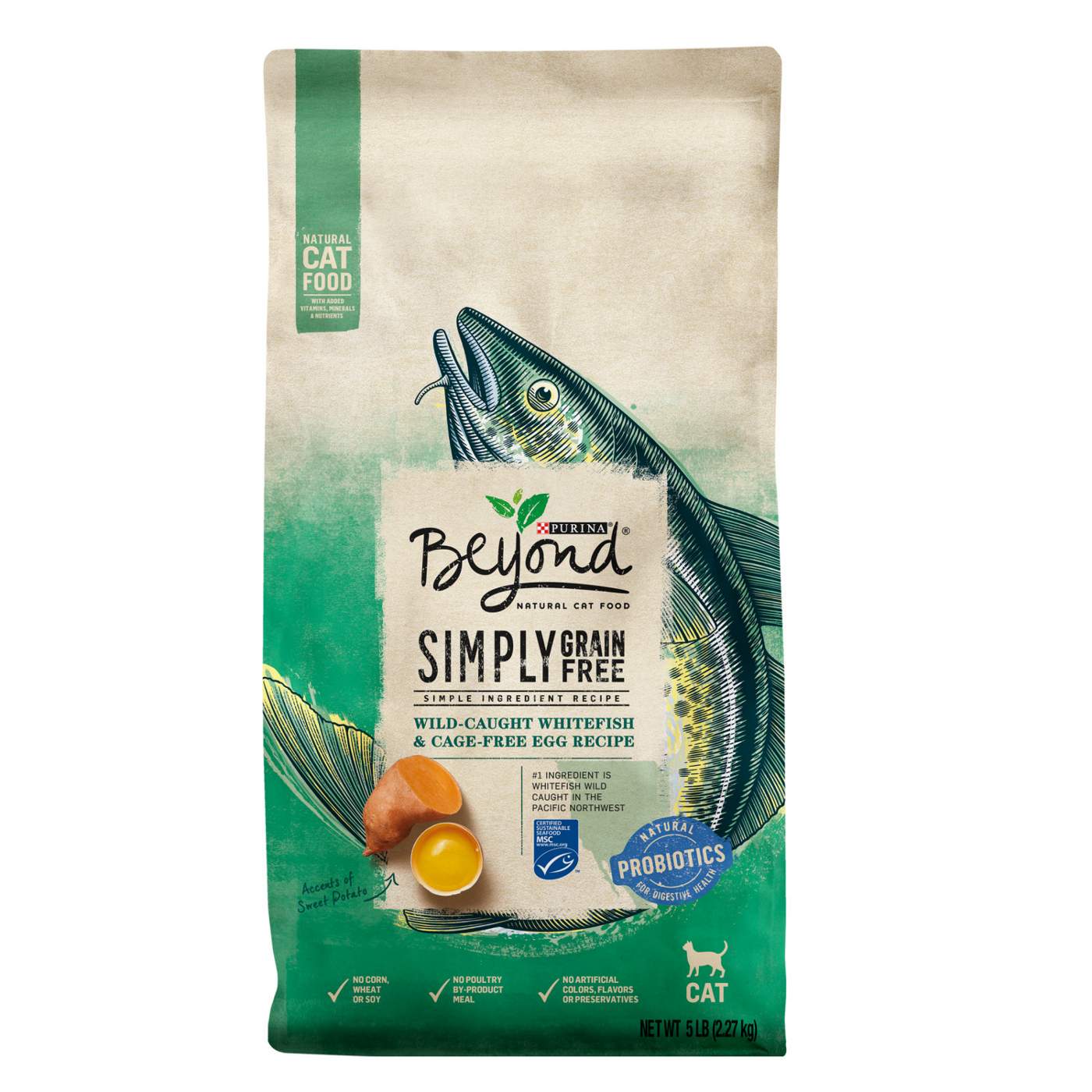 Beyond Purina Beyond Grain Free, Natural Dry Cat Food, Simply Grain Free Wild Caught Whitefish & Cage Free Egg Recipe; image 1 of 8