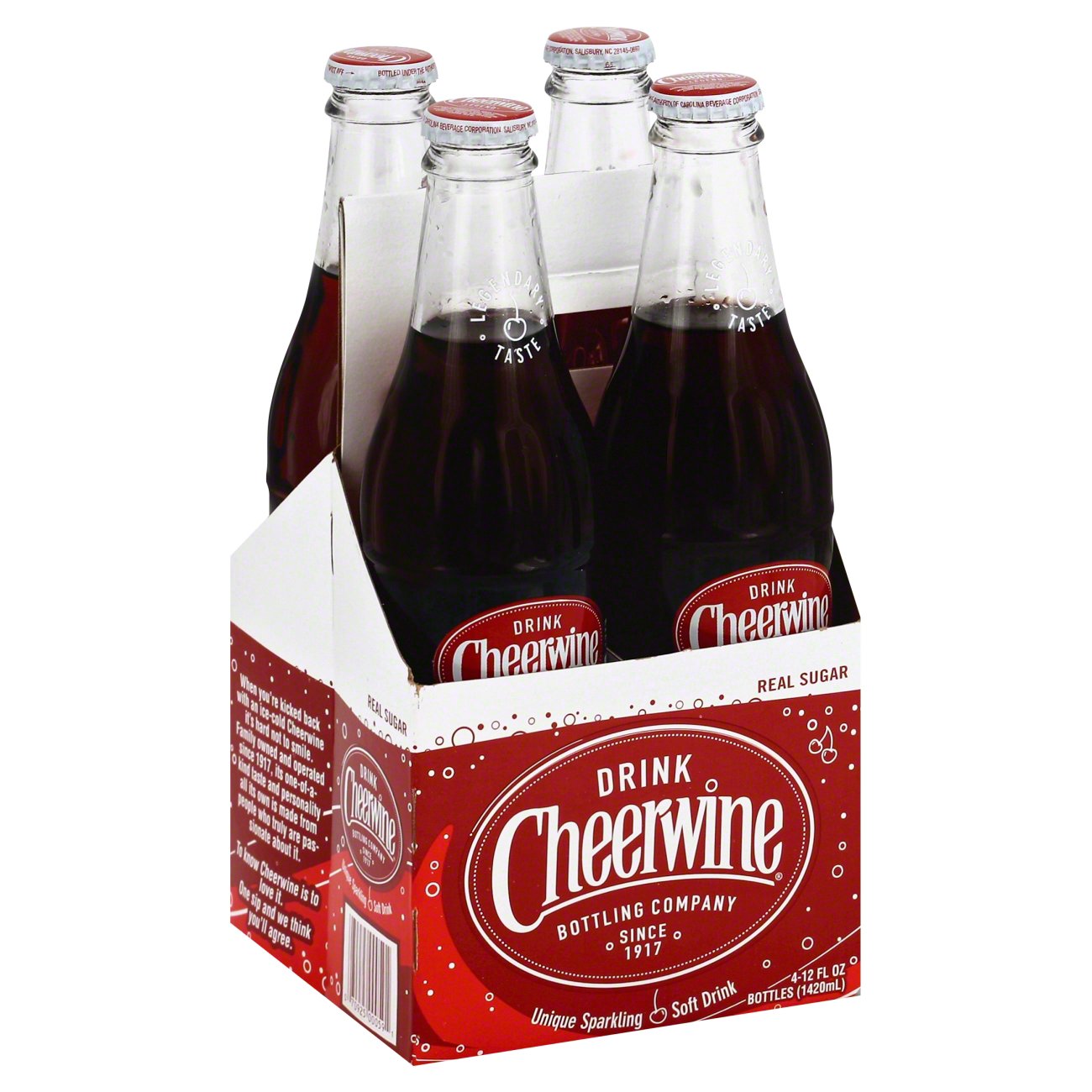 Cheerwine Cherry Flavored Soda 12 Oz Bottles Shop Soda At H E B