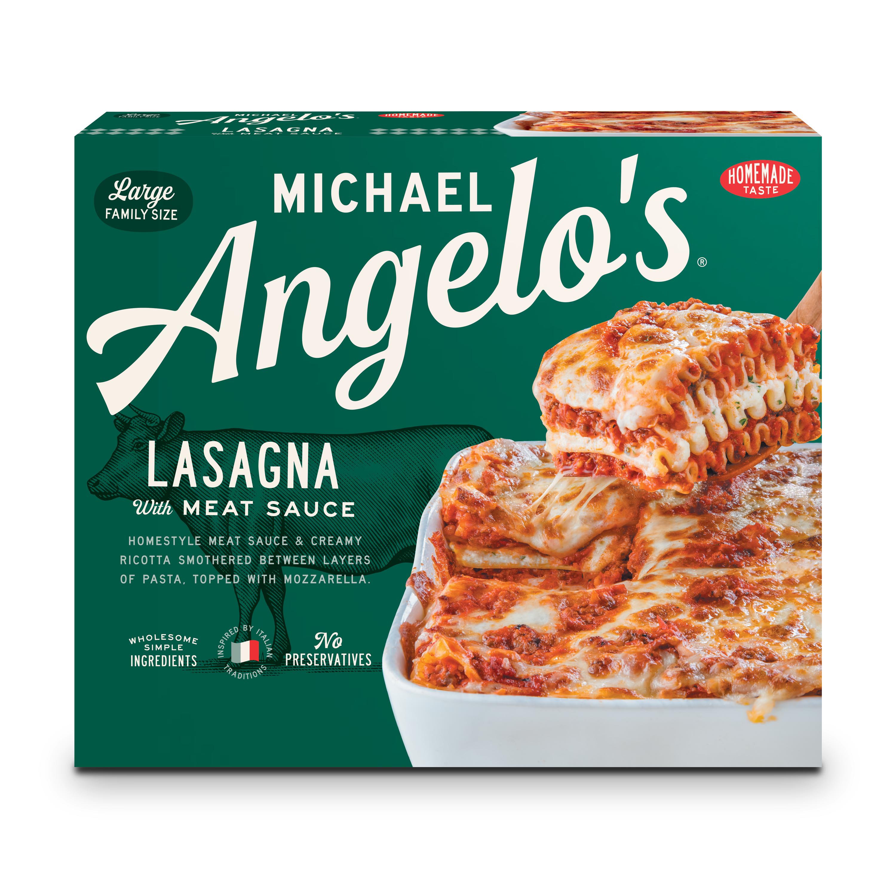 Michael Angelo's Frozen Meat Lasagna Large FamilySize Shop Entrees