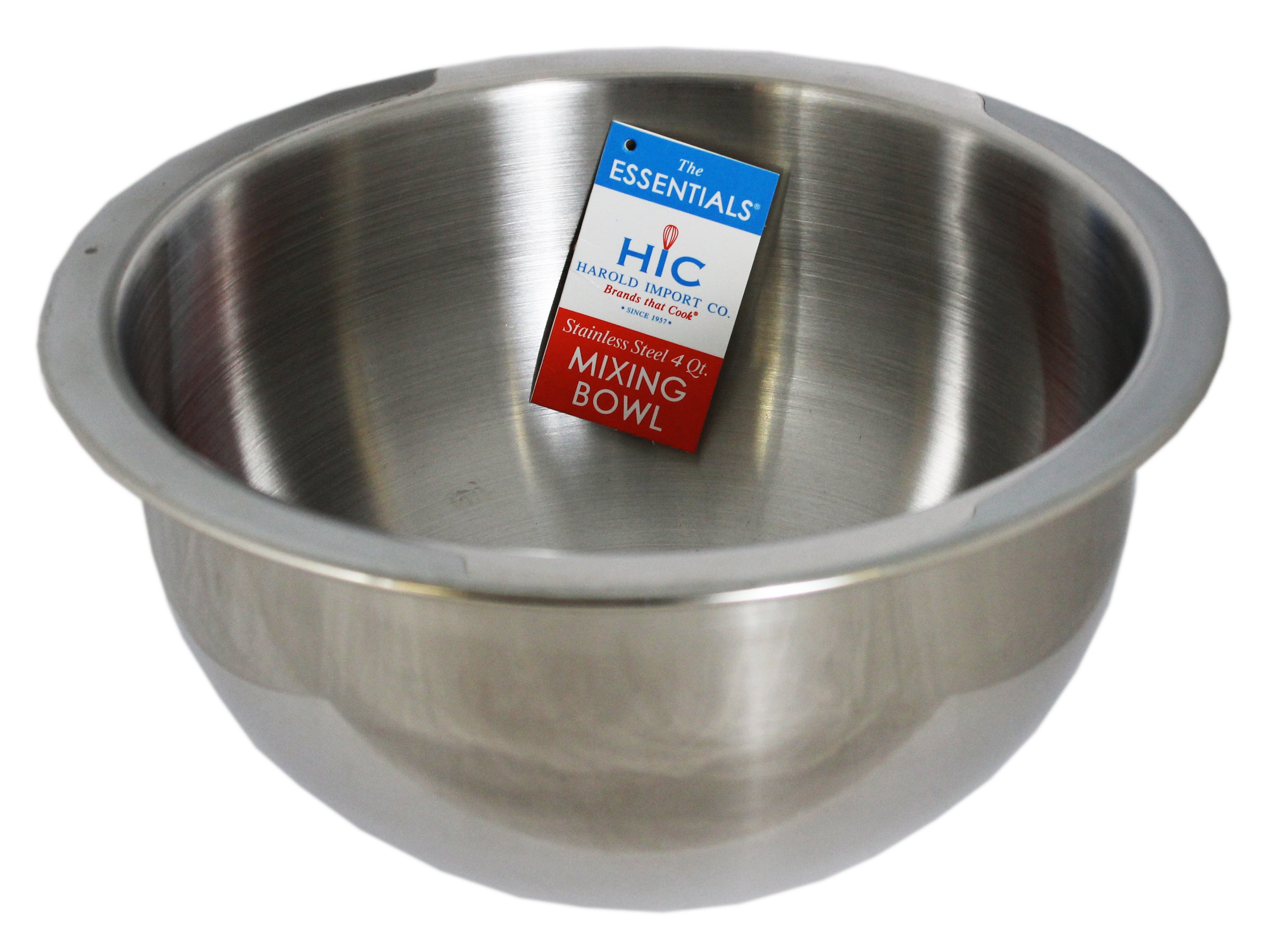 Harold Imports Stainless Steel 4 Quart Mixing Bowl Shop Kitchen