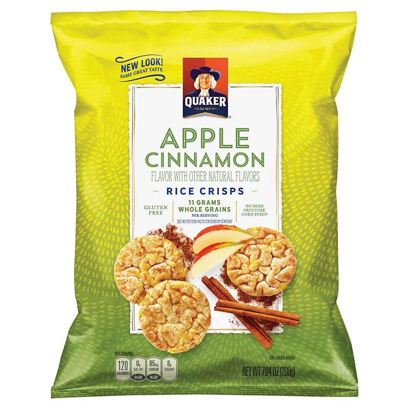 Quaker Apple Cinnamon Rice Crisps - Shop Snacks & Candy at H-E-B