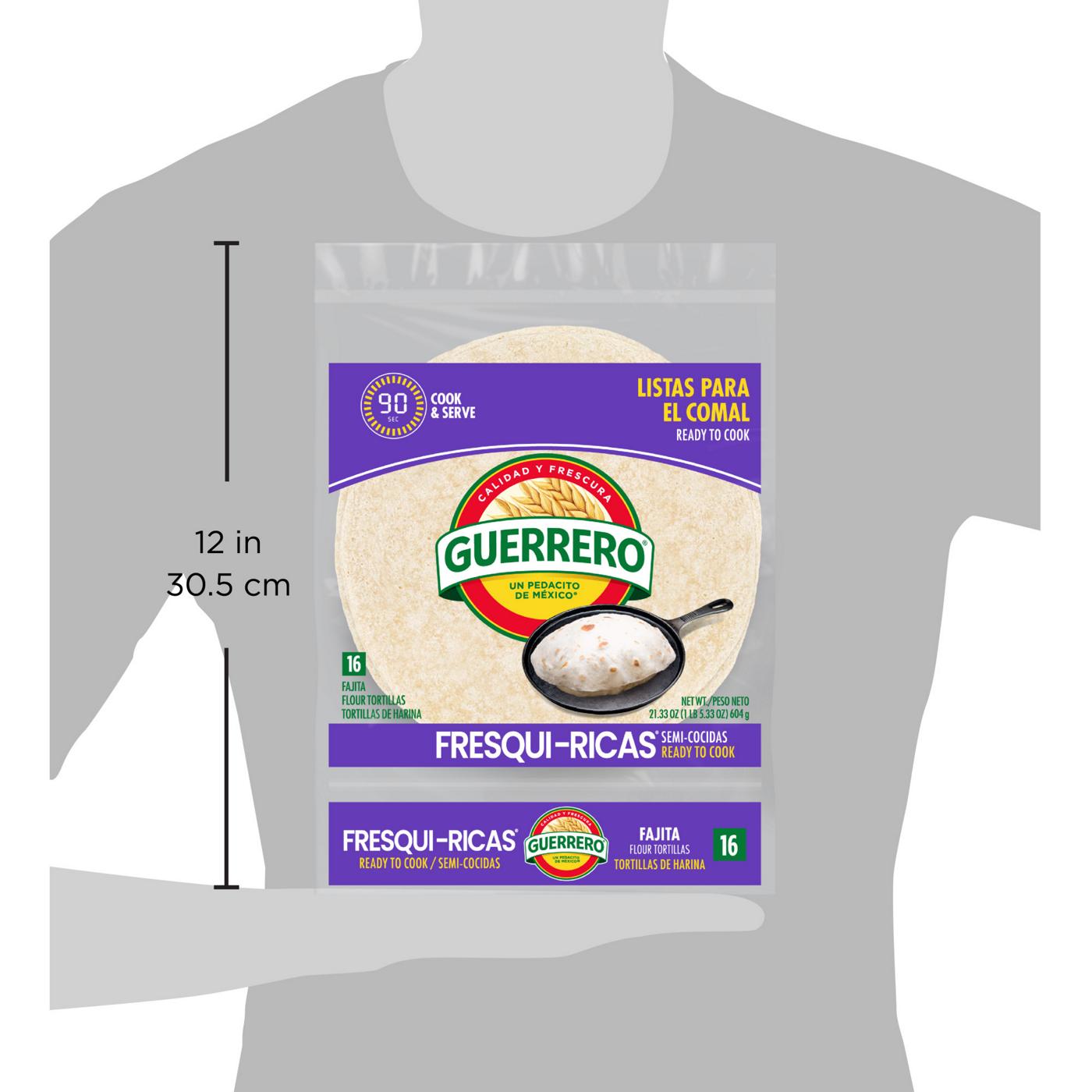 Guerrero Fresquiricas Ready to Cook Fajita Flour Tortillas 16 Count; image 2 of 9