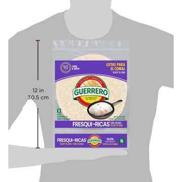 Guerrero Fresquiricas Flour Tortillas, Fajita Size, 16 ct