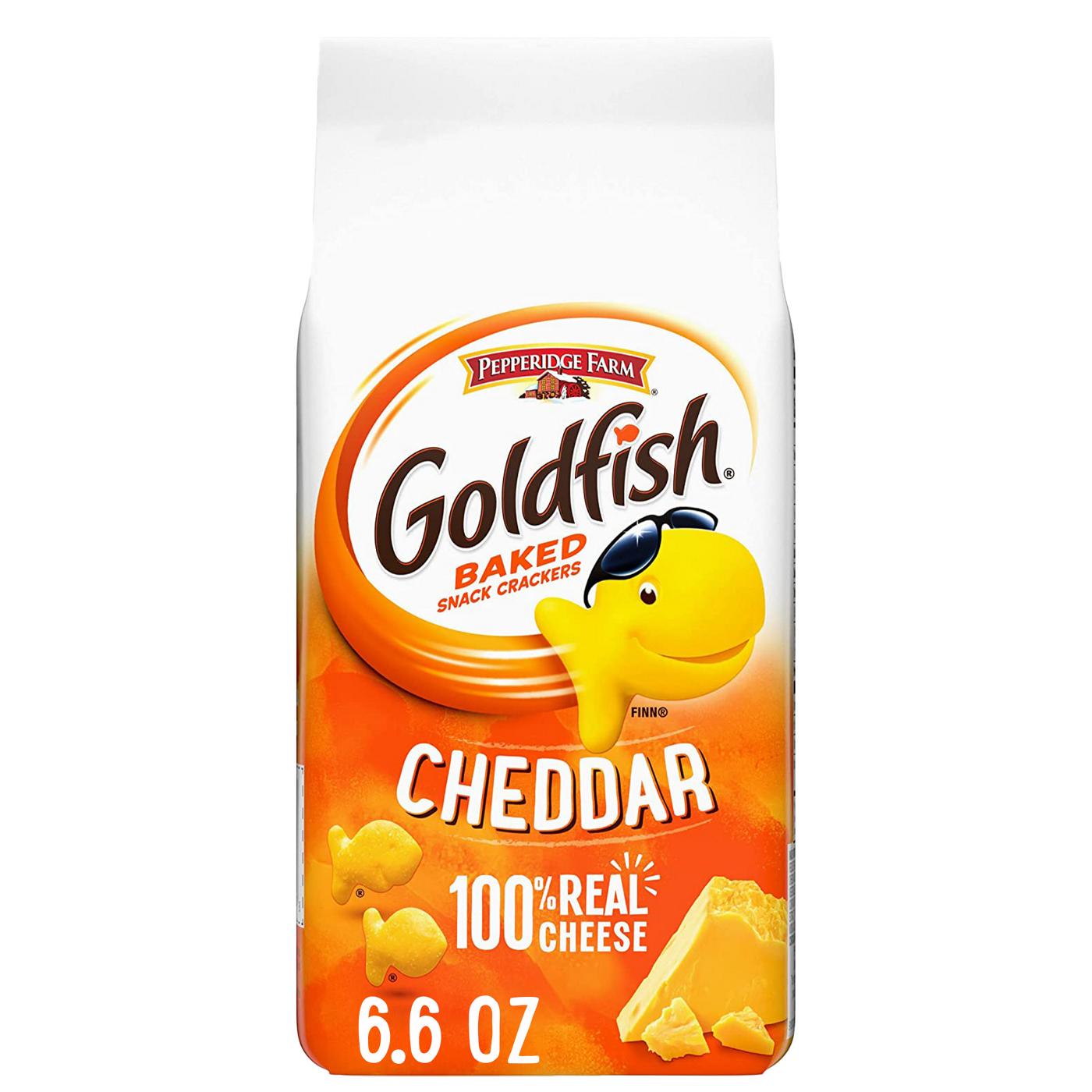 Goldfish Cheddar Cheese Crackers; image 1 of 5