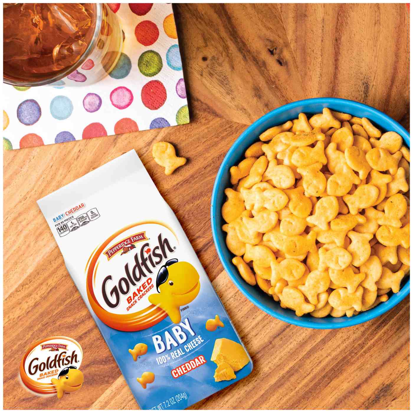 Pepperidge Farm Goldfish Baby Cheddar Crackers; image 2 of 10