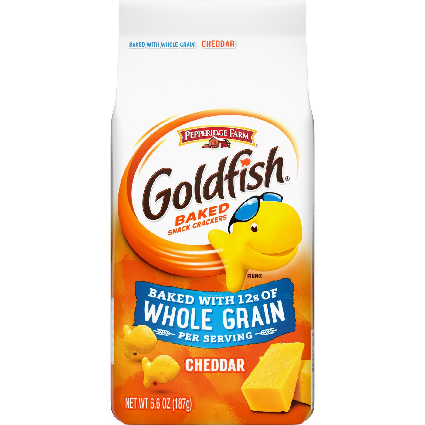 Pepperidge Farm Goldfish Baked with Whole Grain Cheddar Crackers; image 1 of 8