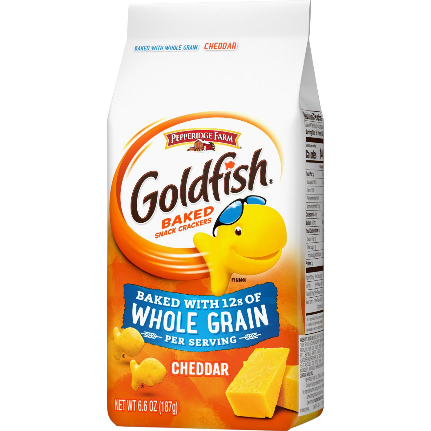 Pepperidge Farm Goldfish Baked with Whole Grain Cheddar Crackers; image 3 of 8