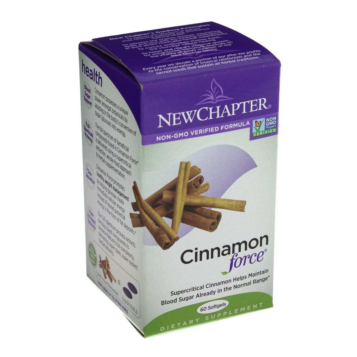 New Chapter Cinnamon Force Softgels; image 1 of 3