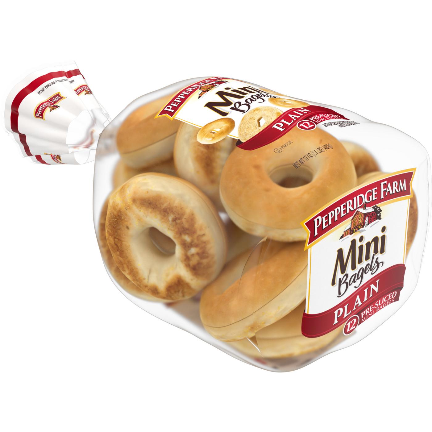 Pepperidge Farm Farmhouse Mini Plain Bagels; image 3 of 6