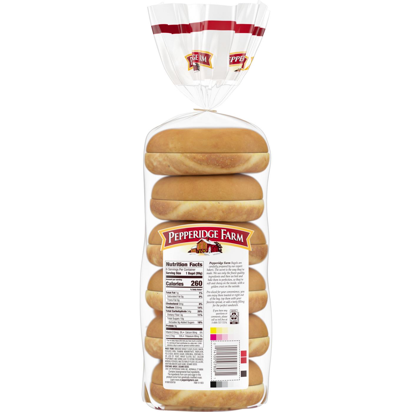 Pepperidge Farm Farmhouse Plain Bagels; image 5 of 6