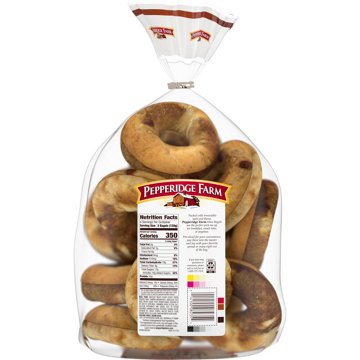 Pepperidge Farm Farmhouse Mini Brown Sugar Cinnamon Bagels, 17 oz