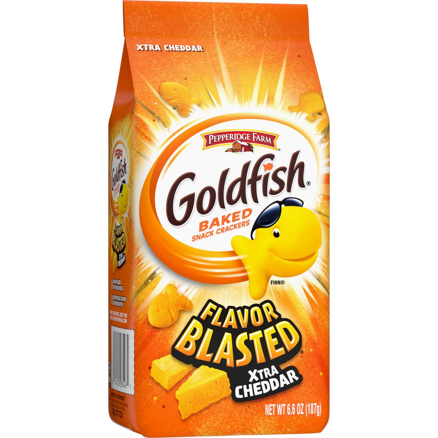 Pepperidge Farm Goldfish Flavor Blasted Xtra Cheddar Cheese Crackers; image 4 of 9