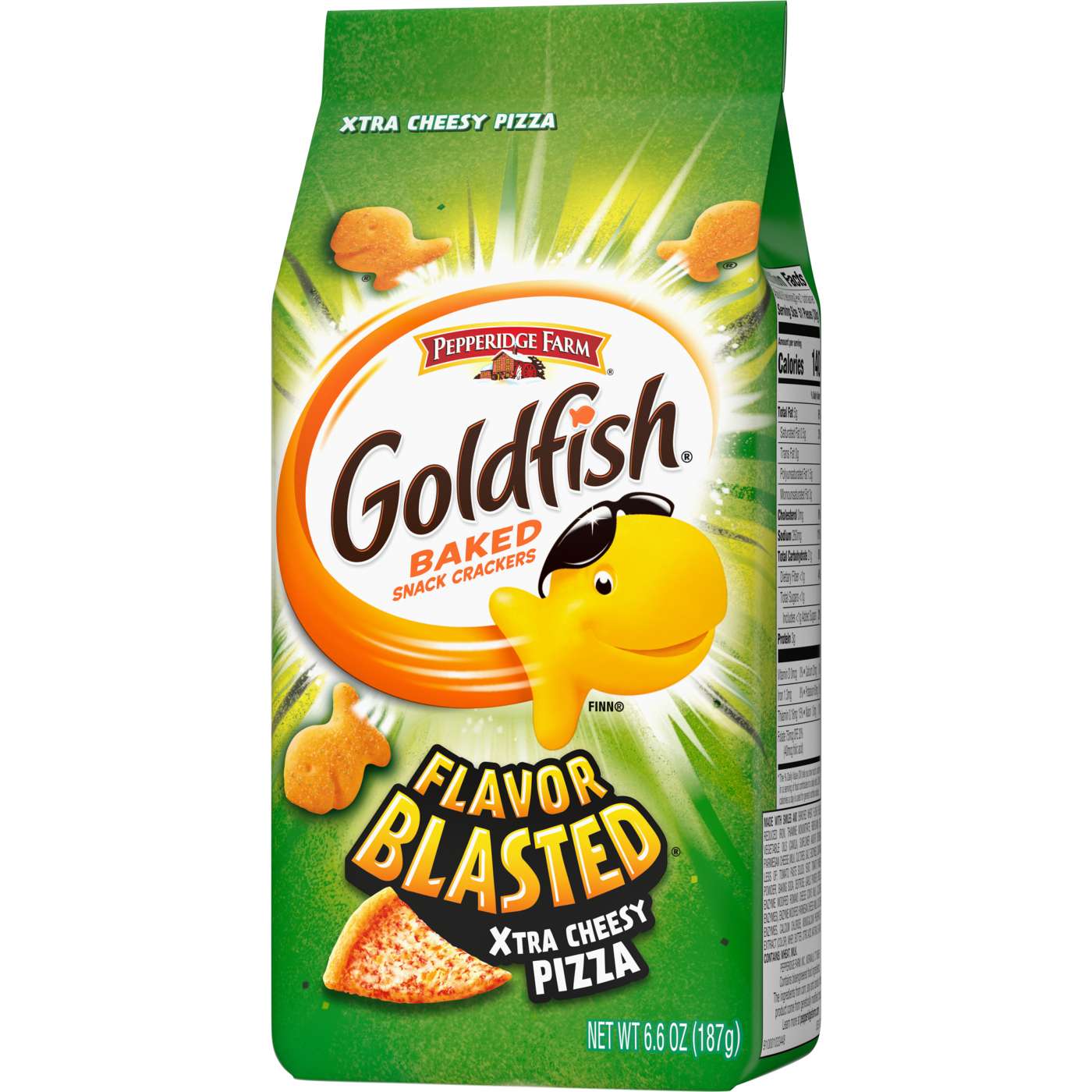 Pepperidge Farm Goldfish Flavor Blasted Xtra Cheesy Pizza Crackers; image 4 of 9