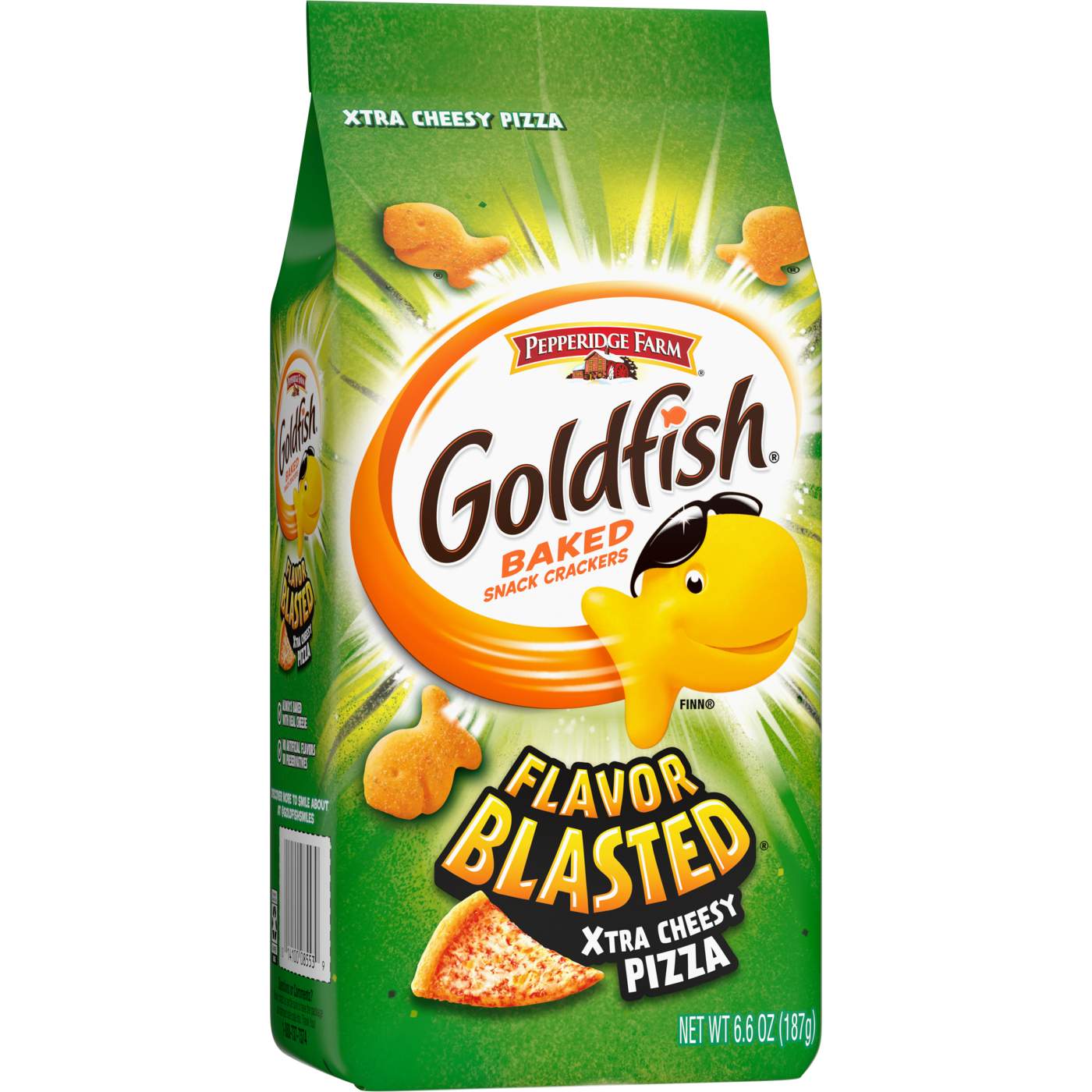 Pepperidge Farm Goldfish Flavor Blasted Xtra Cheesy Pizza Crackers; image 7 of 9