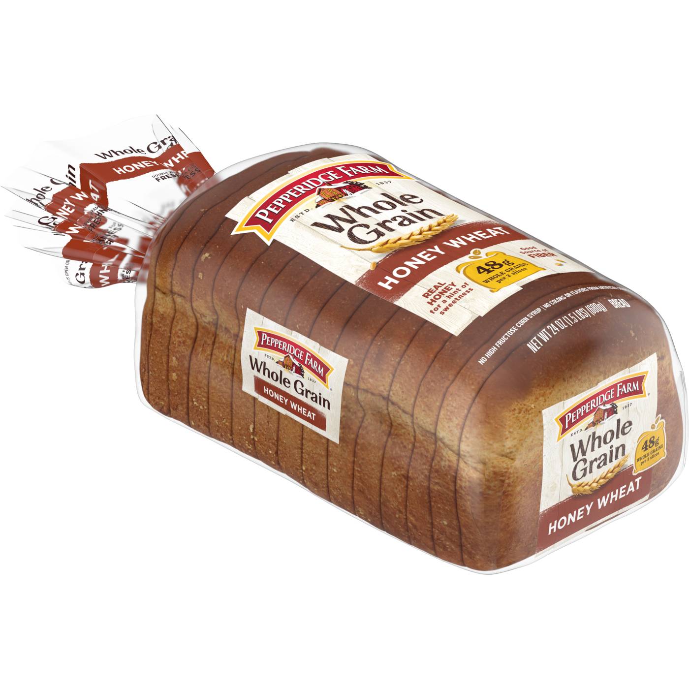 Pepperidge Farm Whole Grain Honey Wheat Bread; image 5 of 7