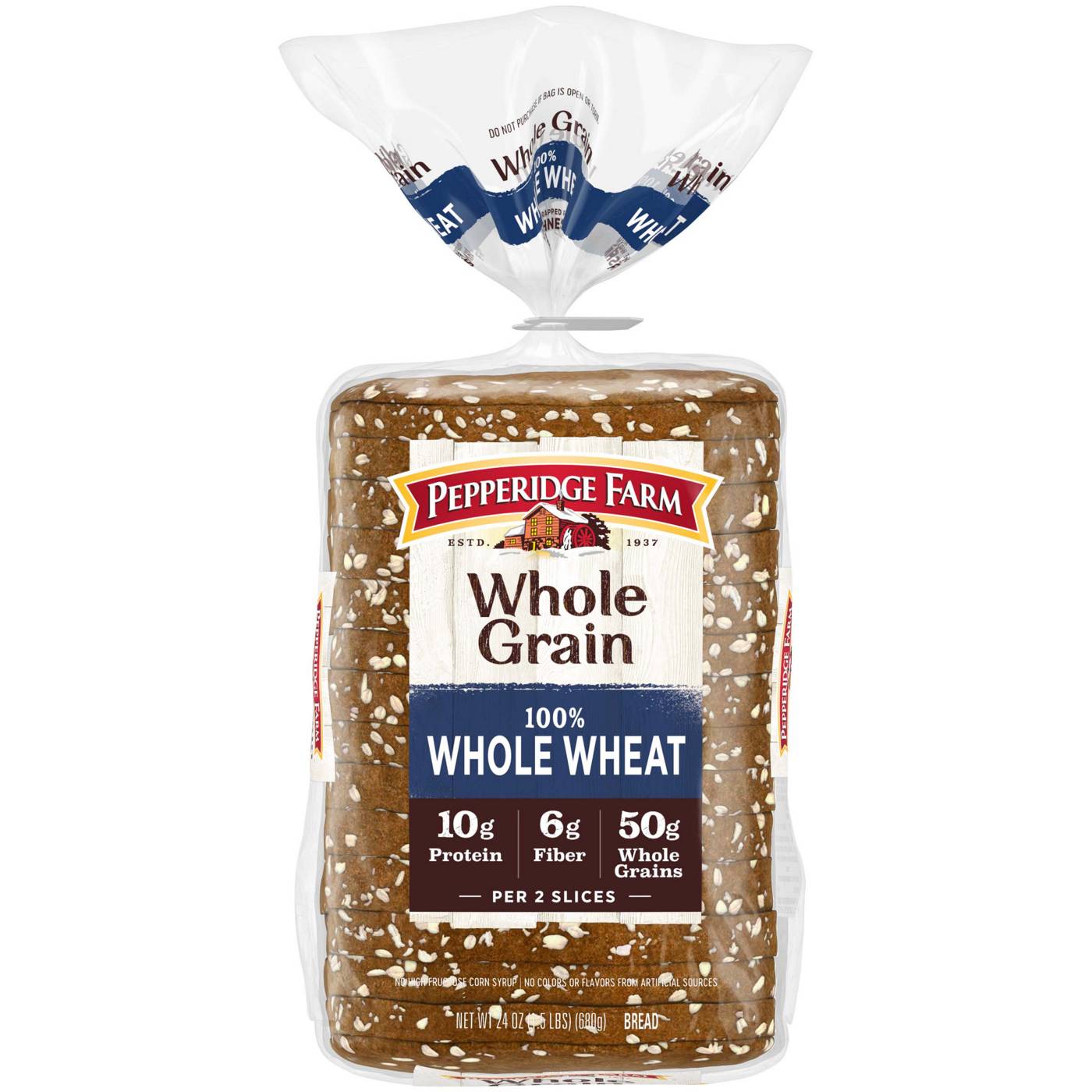 Pepperidge Farm 100% Whole Wheat Bread; image 1 of 6