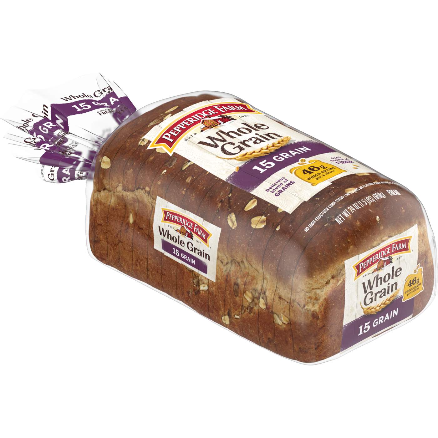 Pepperidge Farm Whole Grain 15 Grain Bread; image 6 of 8