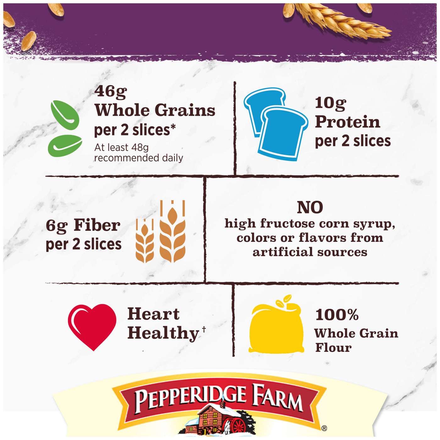 Pepperidge Farm Whole Grain 15 Grain Bread; image 8 of 8