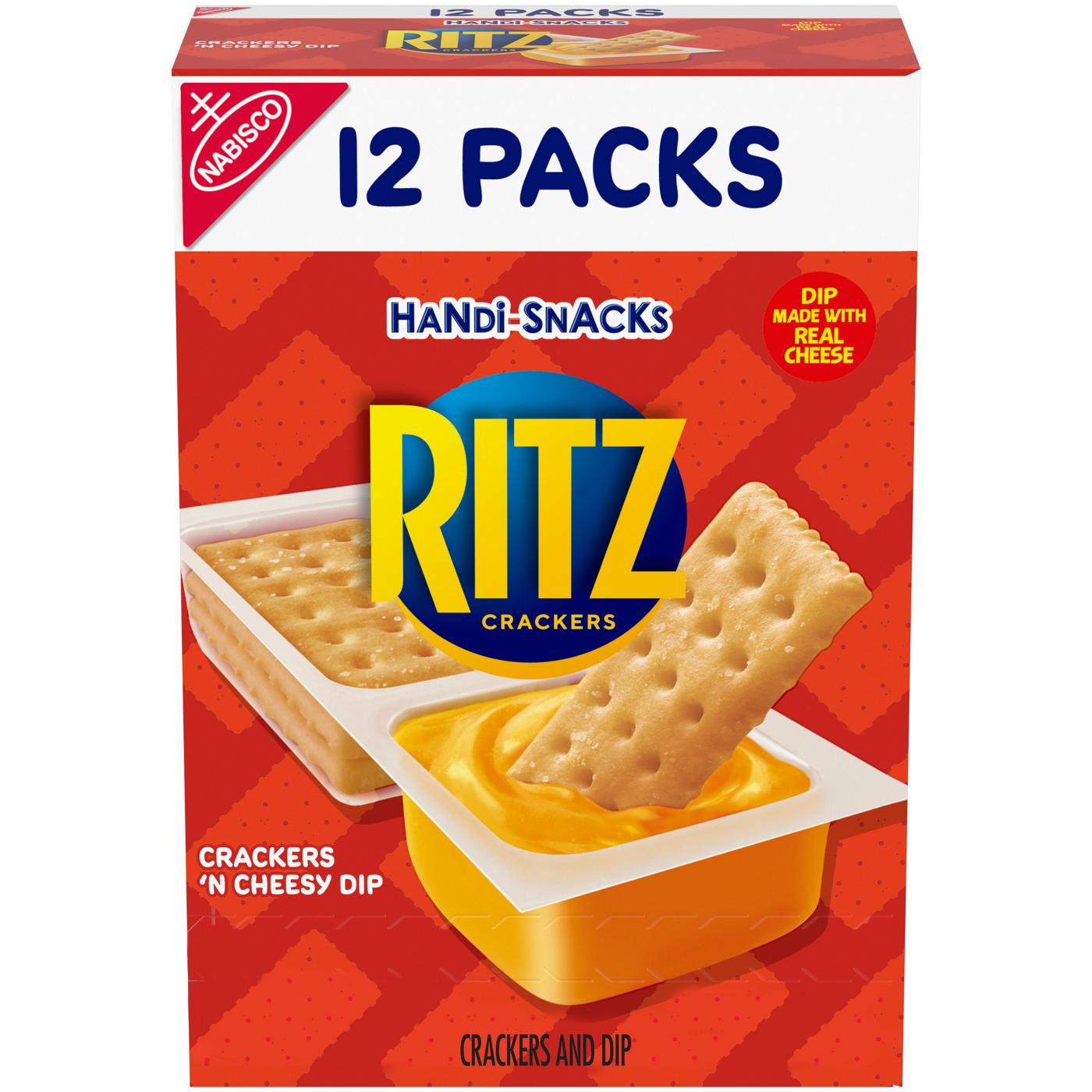 Handi-Snacks RITZ Crackers 'N Cheesy Dip Snack Packs; image 1 of 7