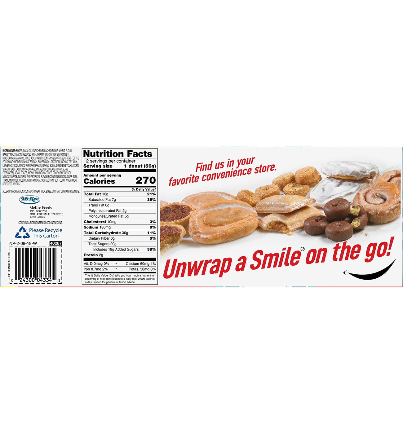 Little Debbie Bigger Glazed Donut Sticks - Big Pack; image 2 of 4