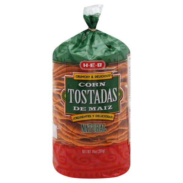 HEB Red Corn Tostadas Shop Tortillas at HEB