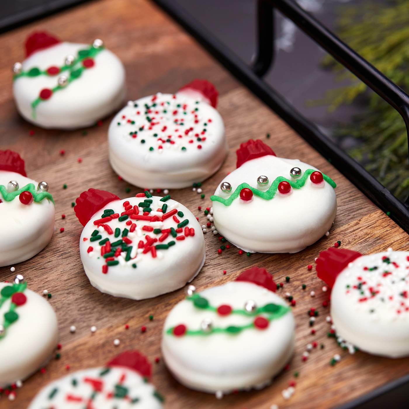 OREO White Fudge Covered Chocolate Sandwich Holiday Cookies; image 5 of 10