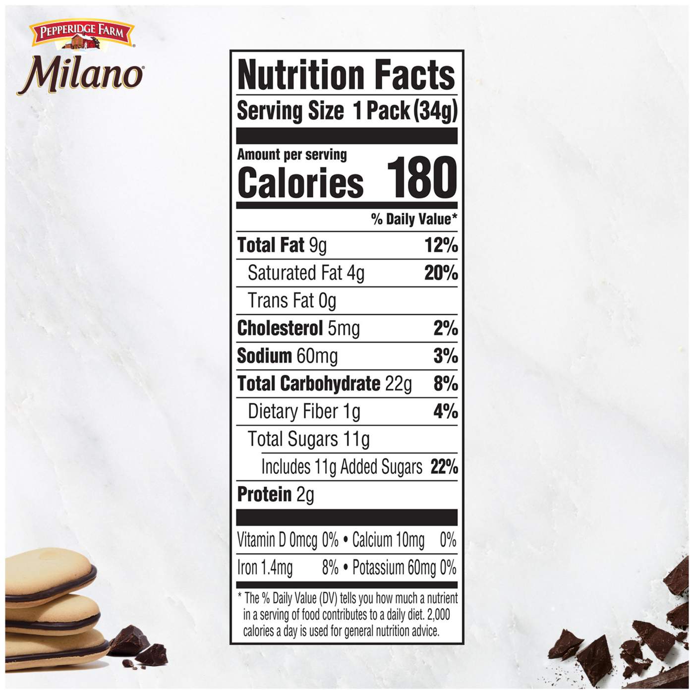 Pepperidge Farm Milano Dark Chocolate Cookies; image 6 of 9