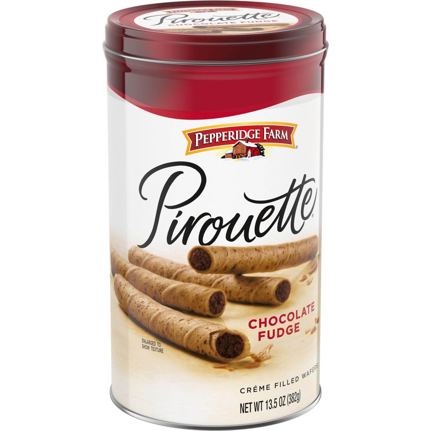 Pepperidge Farm Pirouette Crème Filled Wafers Chocolate Fudge Cookies; image 8 of 9