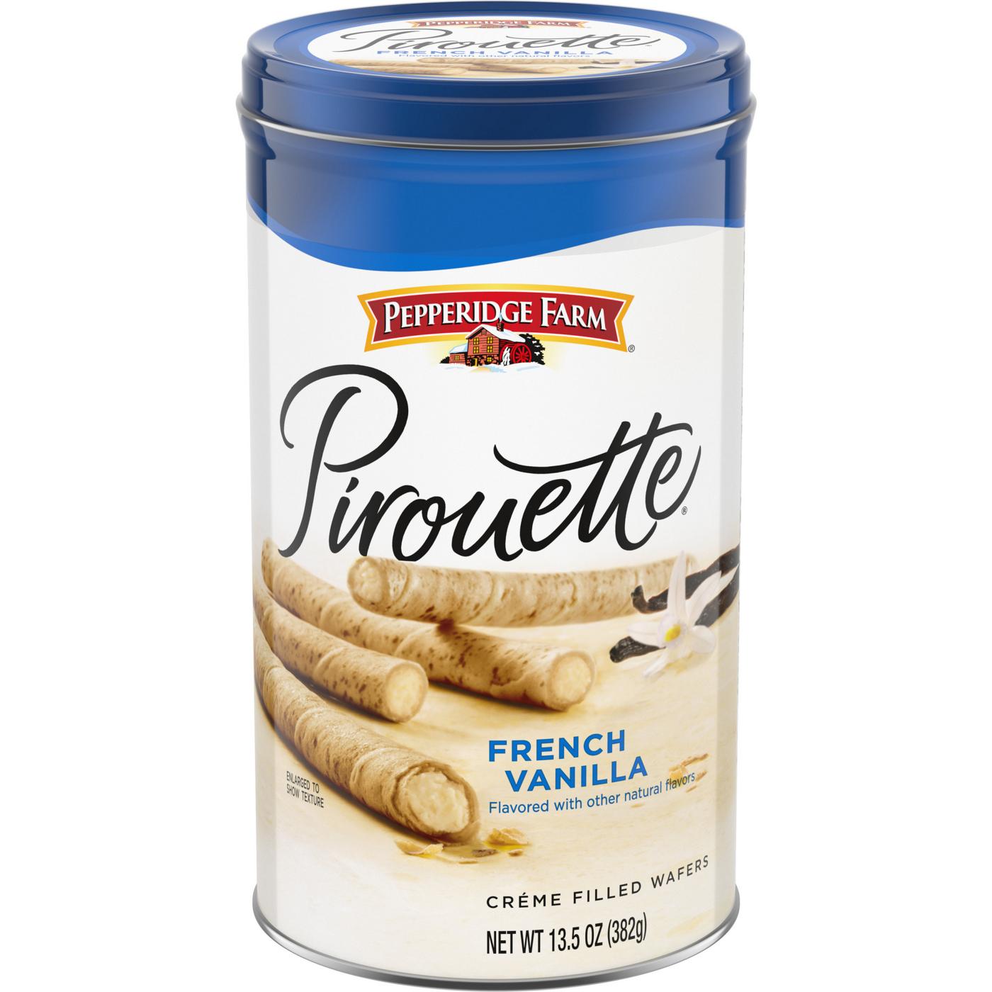 Pepperidge Farm Pirouette Crème Filled Wafers French Vanilla Cookies; image 1 of 9