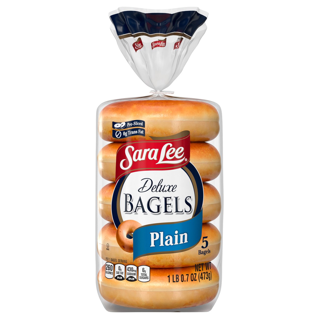 Sara Lee Deluxe Plain Bagels Shop Bread at HEB
