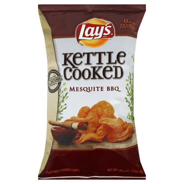 Lay's Kettle Cooked Mesquite BBQ Flavored Potato Chips Shop Chips at HEB