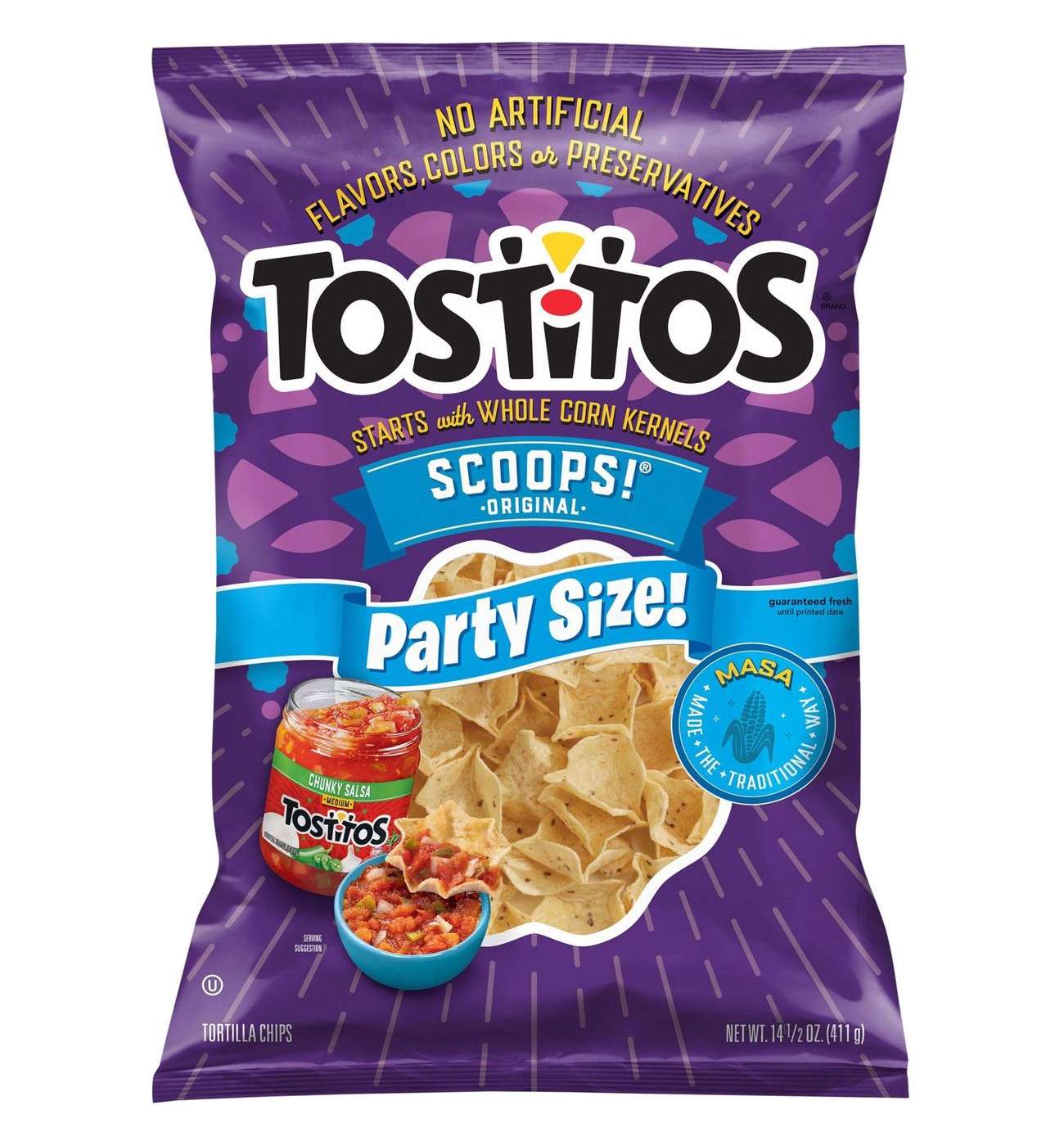 Tostitos Scoops! Tortilla Chips - Party Size; image 1 of 2