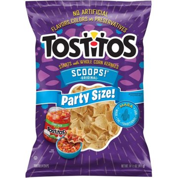 Tostitos Scoops! Tortilla Chips - Party Size, 14.5 oz