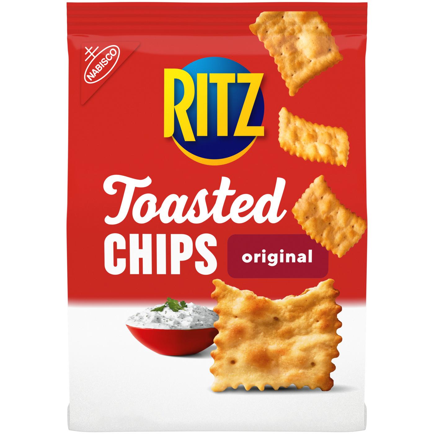 Ritz Toasted Chips Original Crackers; image 1 of 10