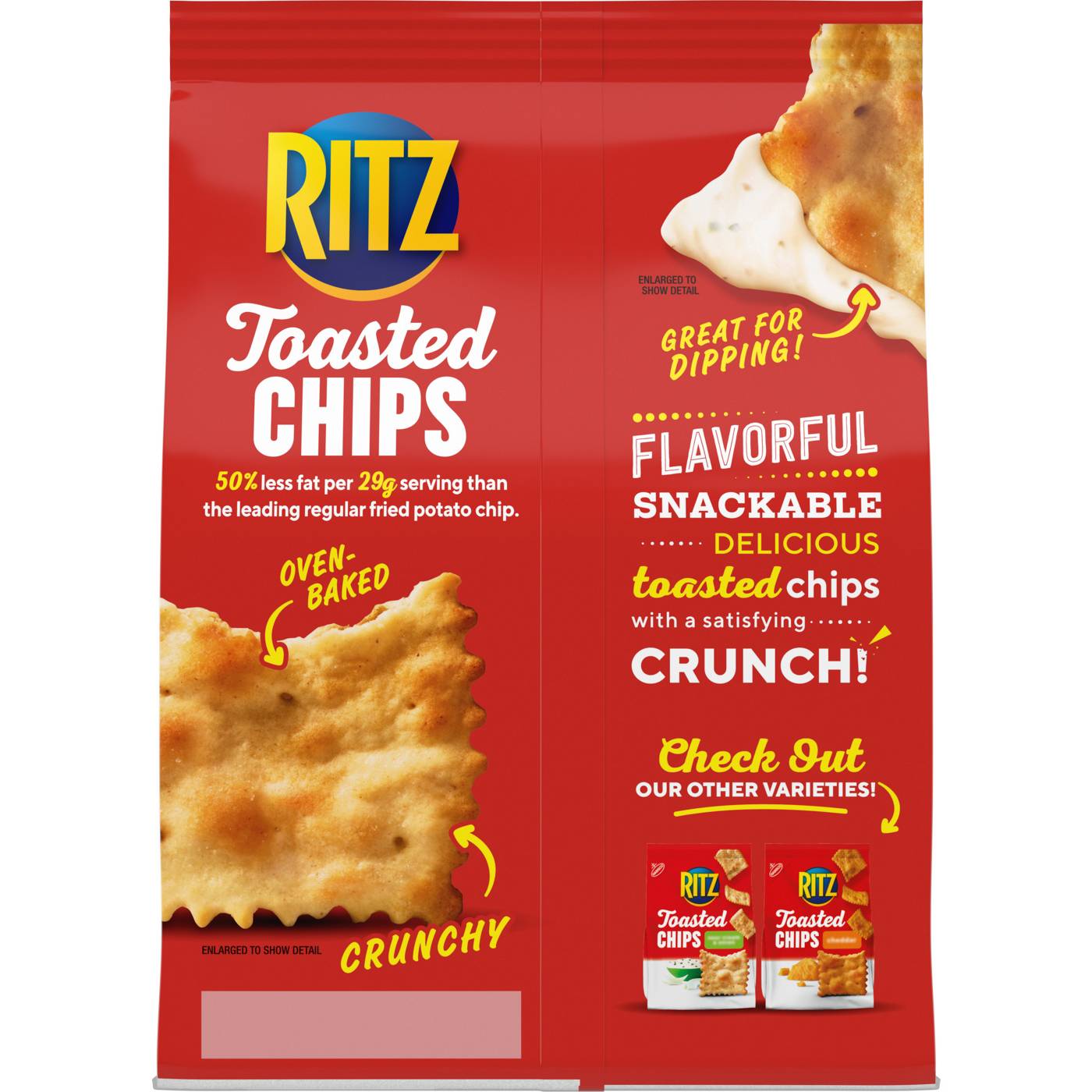 Ritz Toasted Chips Original Crackers; image 4 of 10