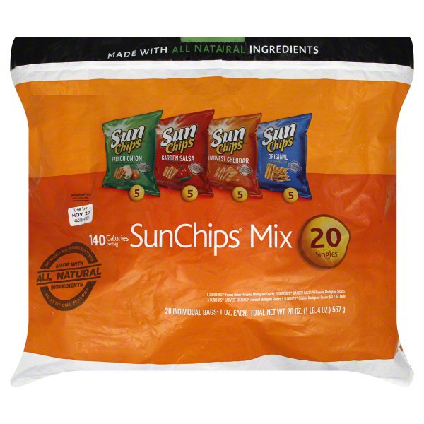 Sunchips Assorted Mix Multigrain Snacks 20 Ct Shop Sunchips