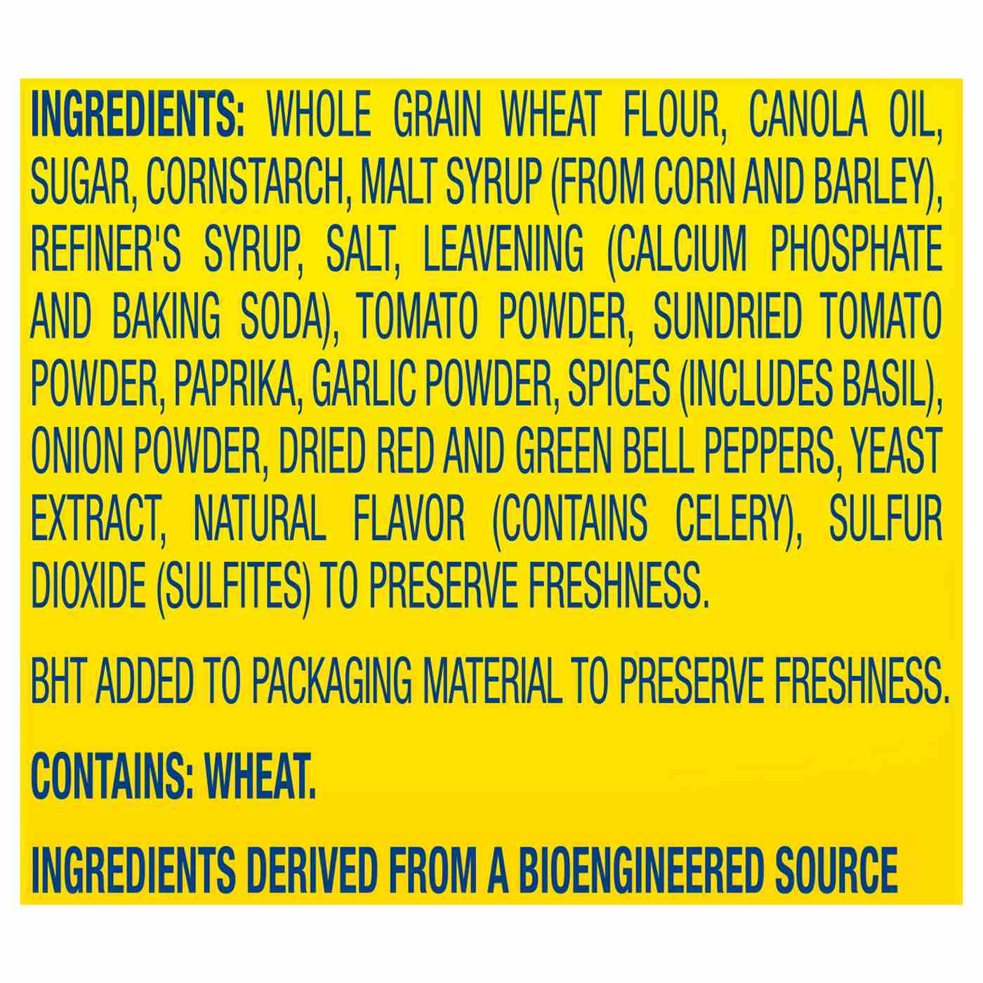 Wheat Thins Sundried Tomato & Basil Whole Grain Wheat Crackers Family Size; image 8 of 8