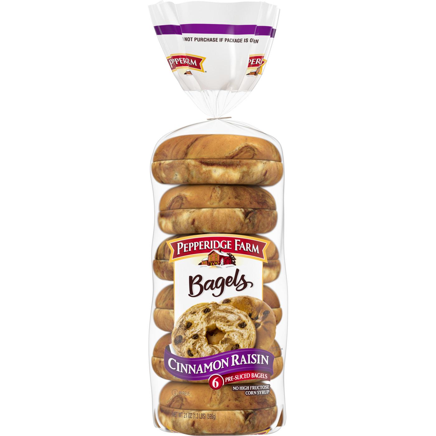 Pepperidge Farm Farmhouse Cinnamon Raisin Bagels; image 1 of 6