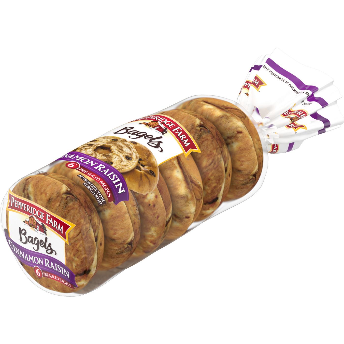 Pepperidge Farm Farmhouse Cinnamon Raisin Bagels; image 3 of 6