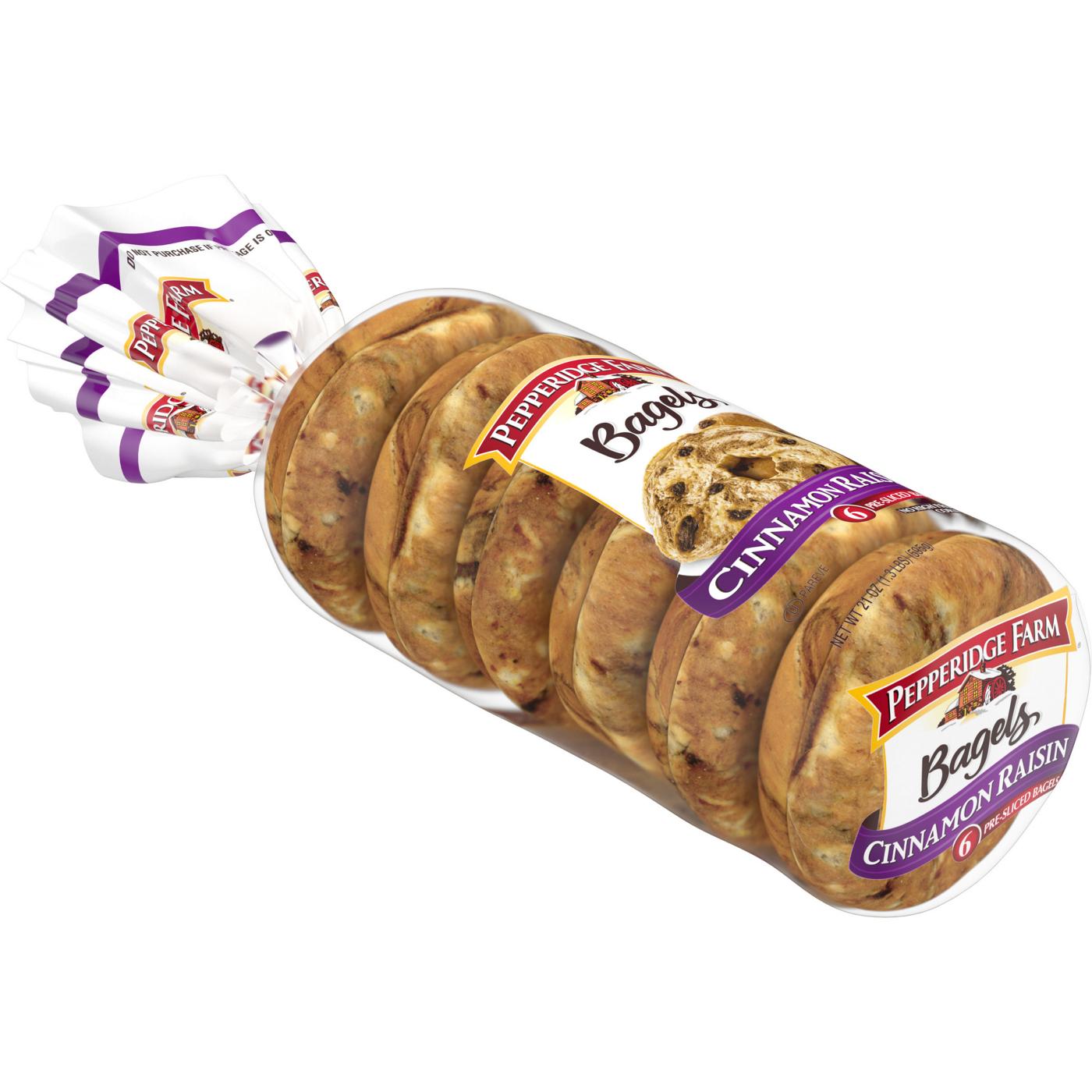 Pepperidge Farm Farmhouse Cinnamon Raisin Bagels; image 4 of 6