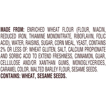 Pepperidge Farm Farmhouse Cinnamon Raisin Bagels, 21 oz