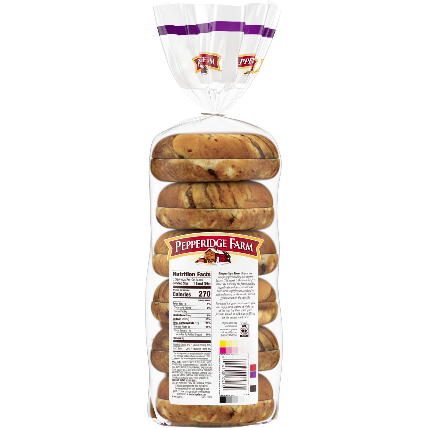 Pepperidge Farm Farmhouse Cinnamon Raisin Bagels; image 6 of 6