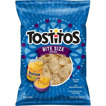 Tostitos Bite Size Rounds Tortilla Chips, 12 oz