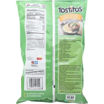 Tostitos Hint of Lime Tortilla Chips, 11 oz