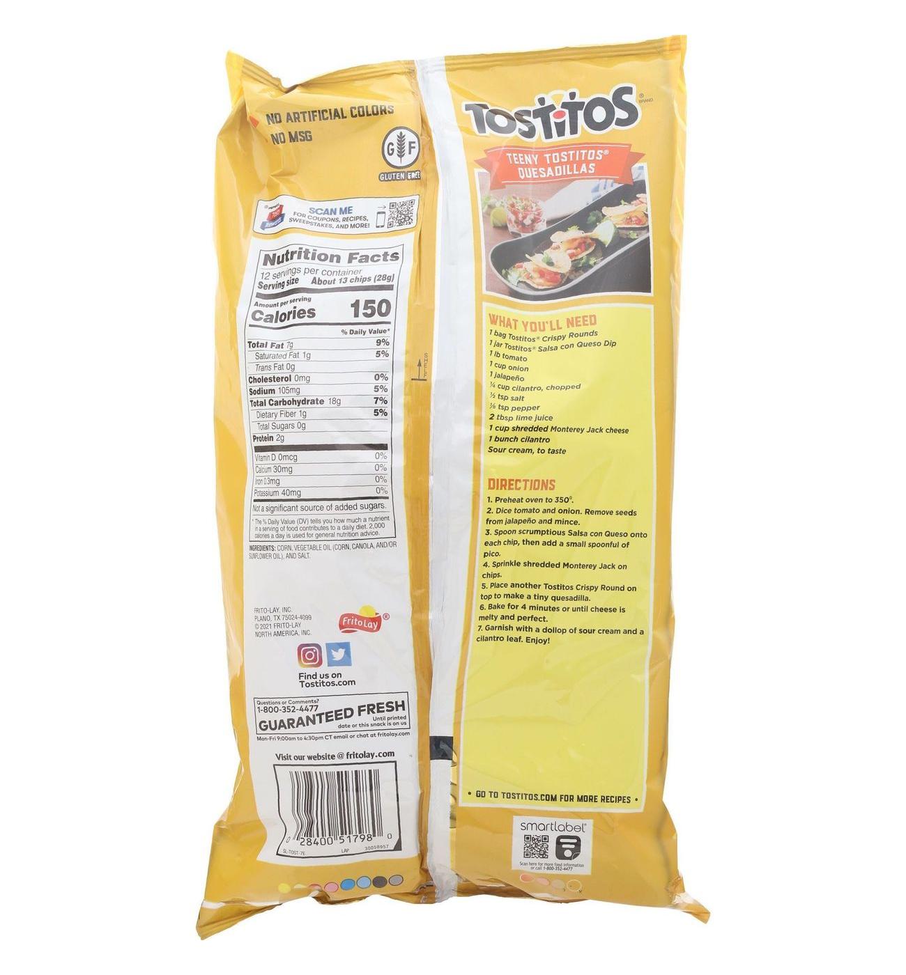 Tostitos Crispy Rounds Tortilla Chips; image 3 of 4