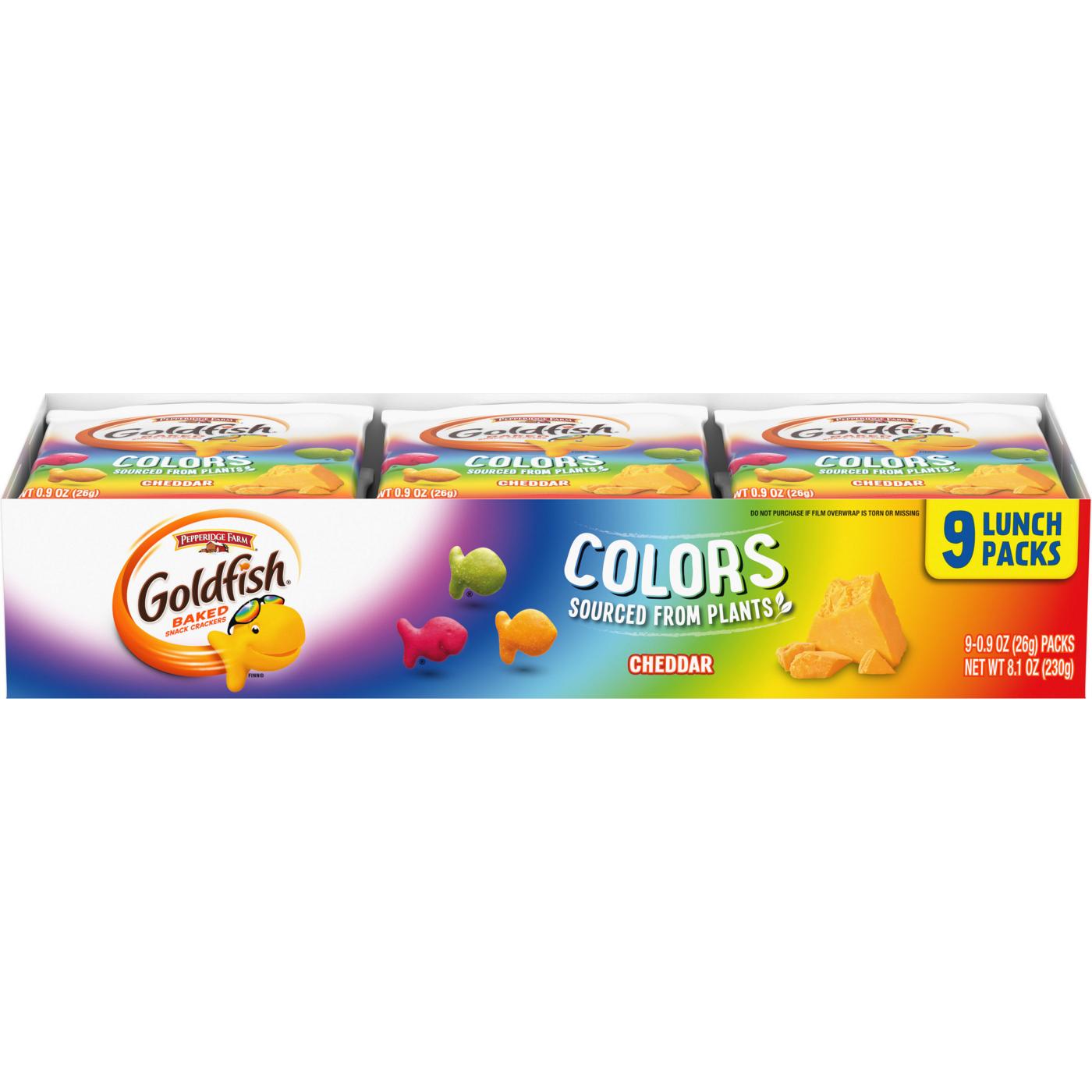 Goldfish Colors Cheddar Crackers Lunch Packs; image 1 of 6