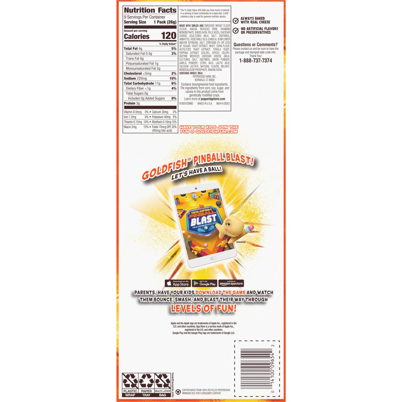 Goldfish Flavor Blasted Xtra Cheddar; image 7 of 9